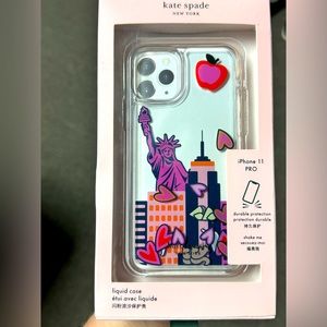 Kate Spade iPhone 11 Pro -NWT NYC liquid clear case